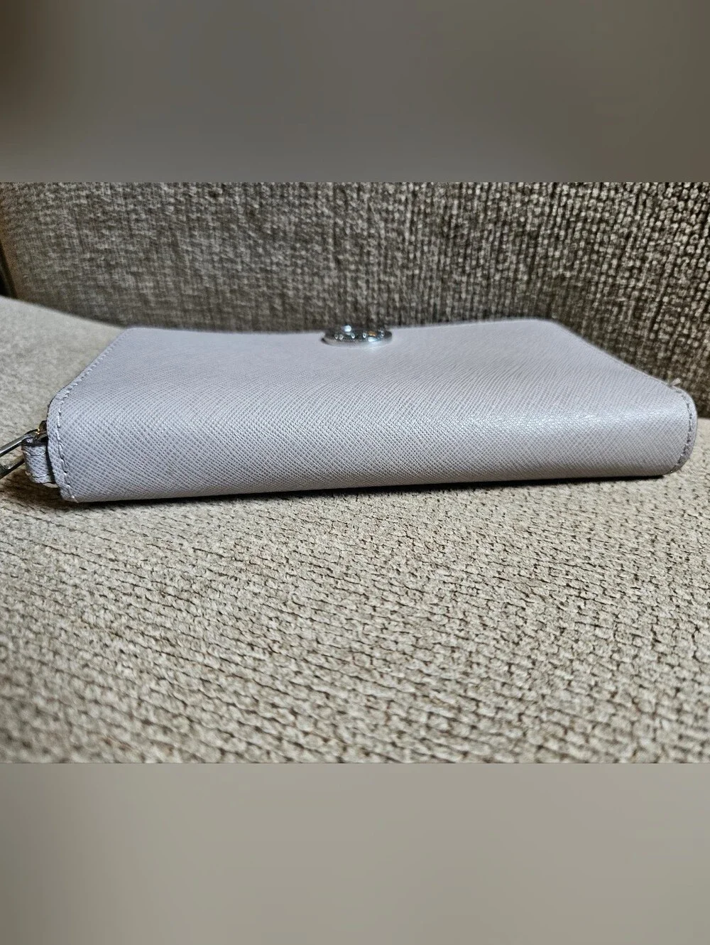 Michael Kors Jet Set Travel Phone Wallet Zip-Around Light Gray